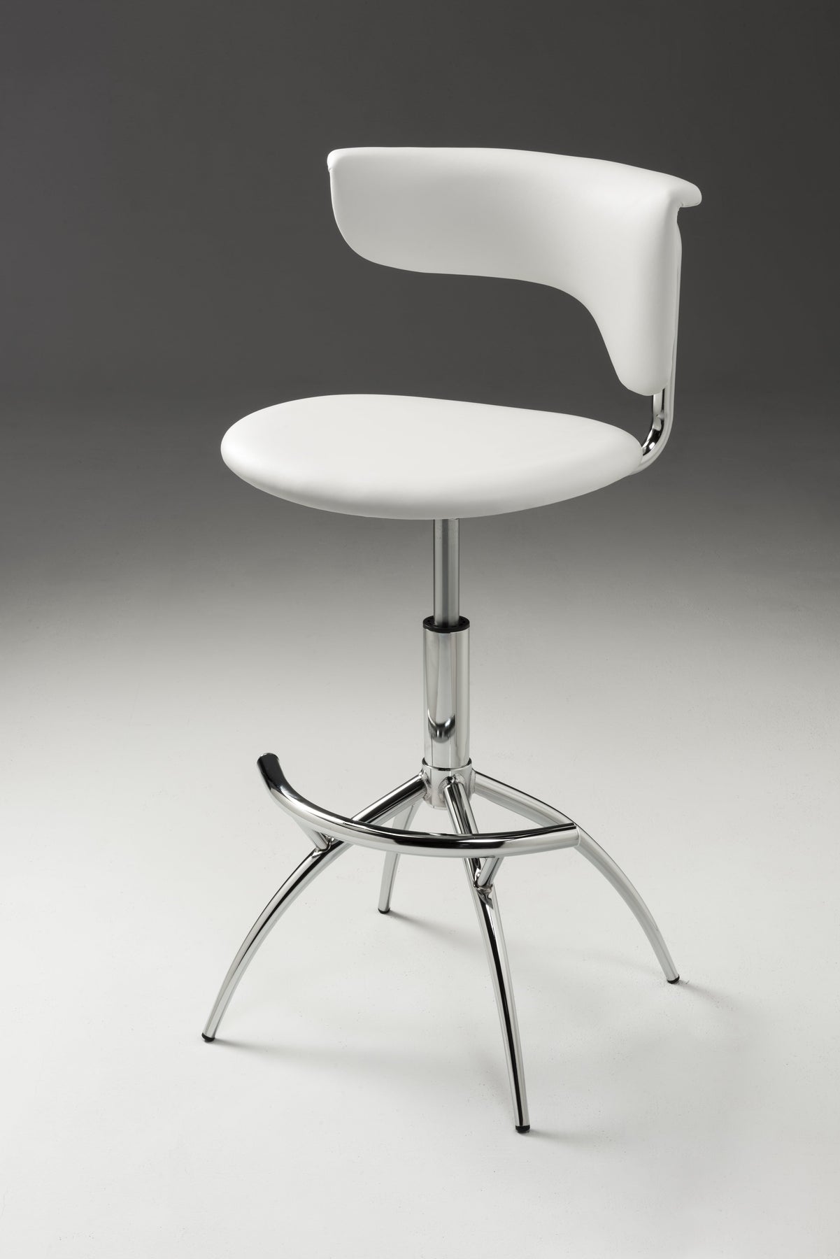PU Barstool with Chrome Legs