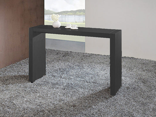 Wood Bar Table MDF with Oak Veneer in Wenge Color