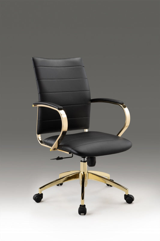 Office Chair with Gold Base