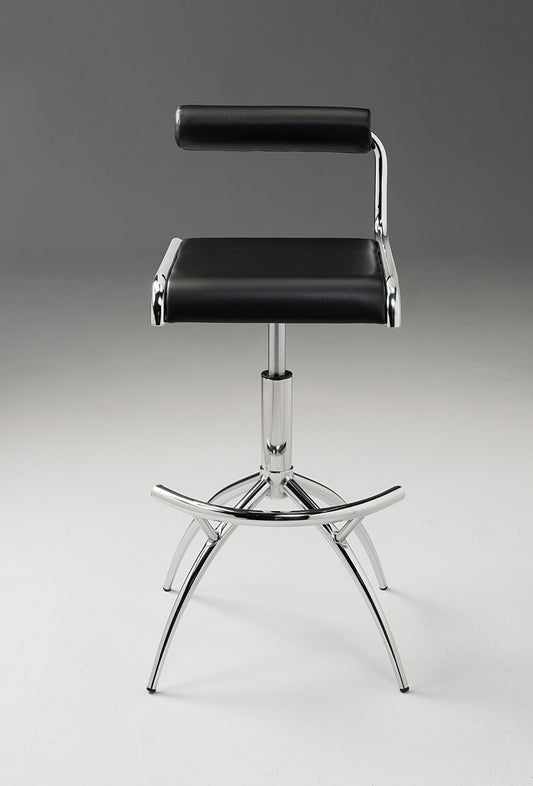 PU Barstool with Chrome Legs