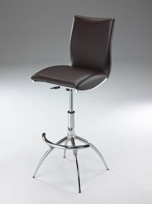 PU Seat, Chrome Base Stool